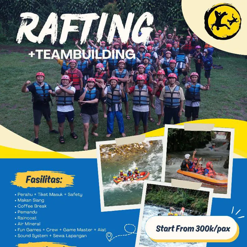 zodra outbound adventure-paket outing rafting pangalengan